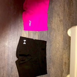 ASICS and Under armor spandex